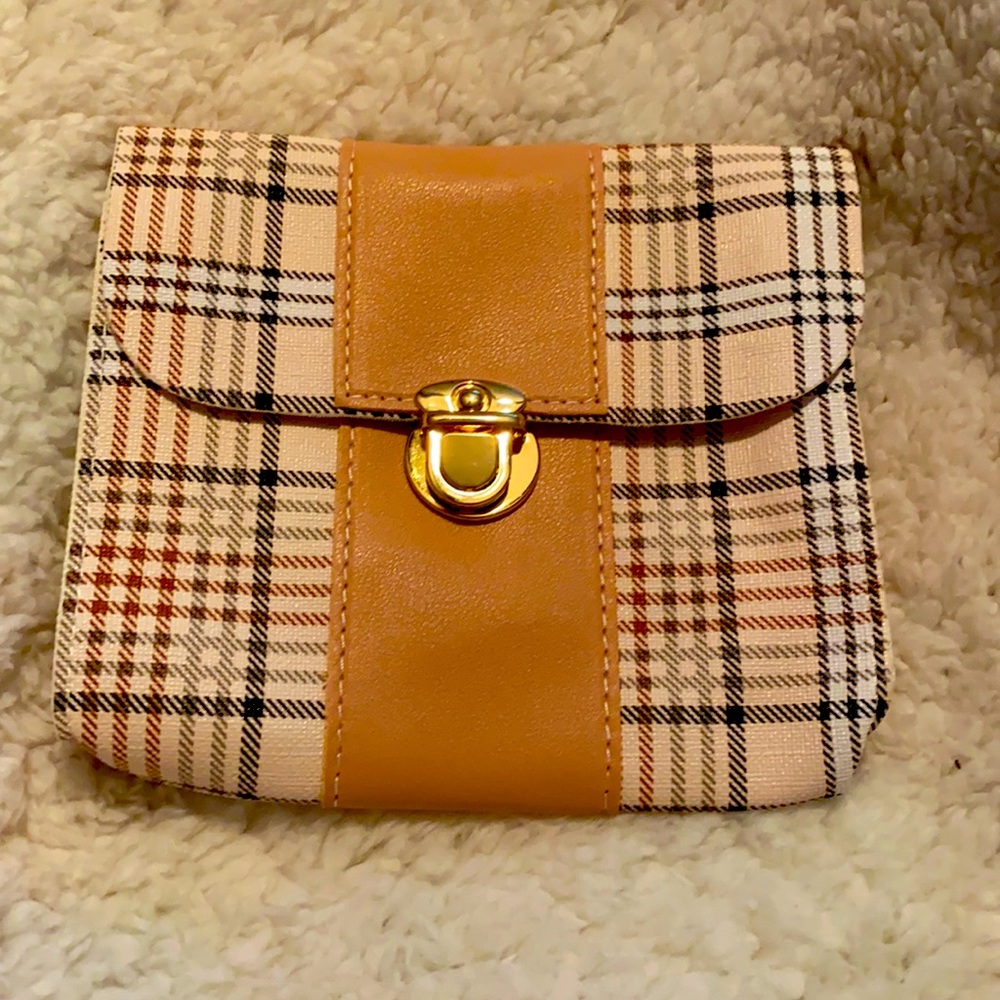 Plaid small pocketbook